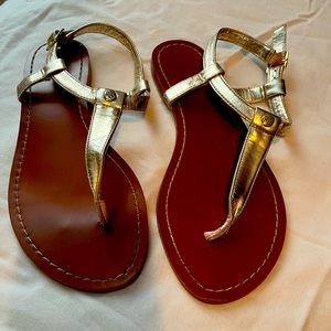 Ralph Lauren gold sandals